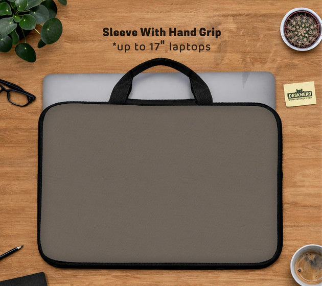 Cocoa laptop sleeve case, minimalist padded notebook cover
