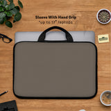 Cocoa laptop sleeve case, minimalist padded notebook cover