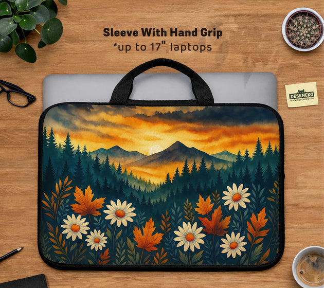Autumn mountain laptop sleeve & bag