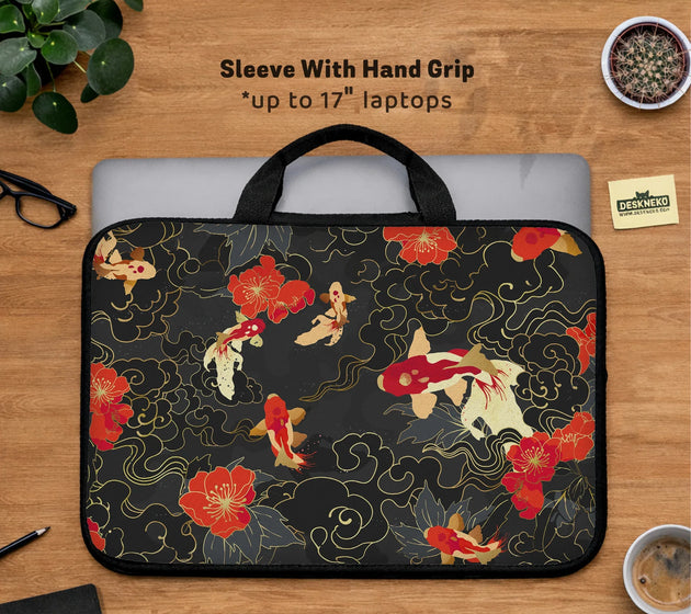 Koi fish laptop sleeve & bag