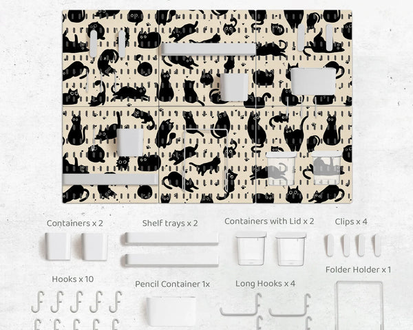 Black cats pegboard