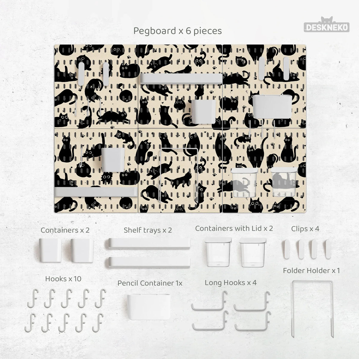 Black cats pegboard