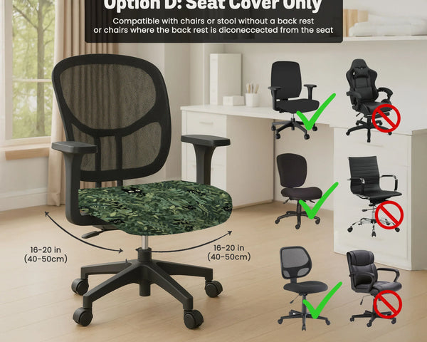 Forest cat desk chair cover for office and gaming chairs