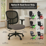Cocoa Brown Desk Chair Cover - Deskneko