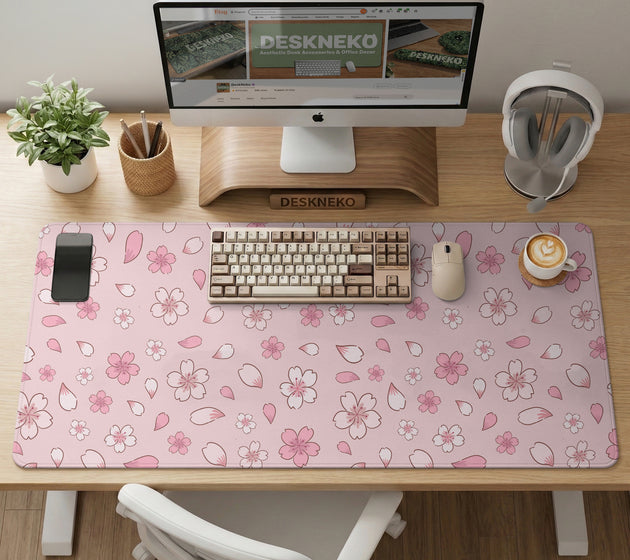 Sakura gaming desk mat