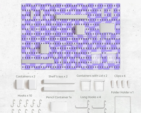 Cute purple pegboard