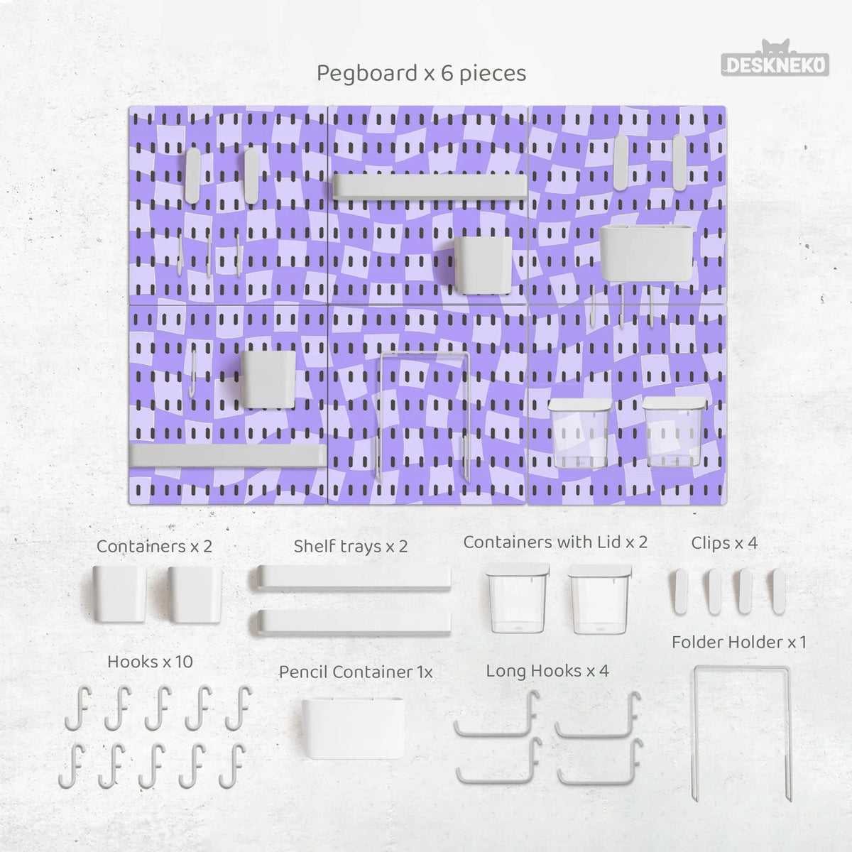 Cute purple pegboard