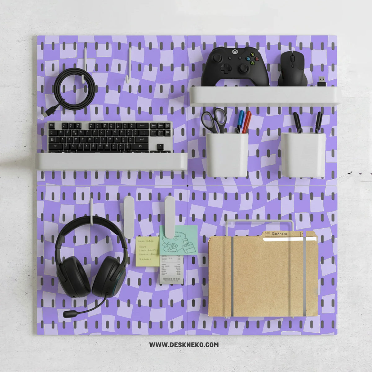 Cute purple pegboard
