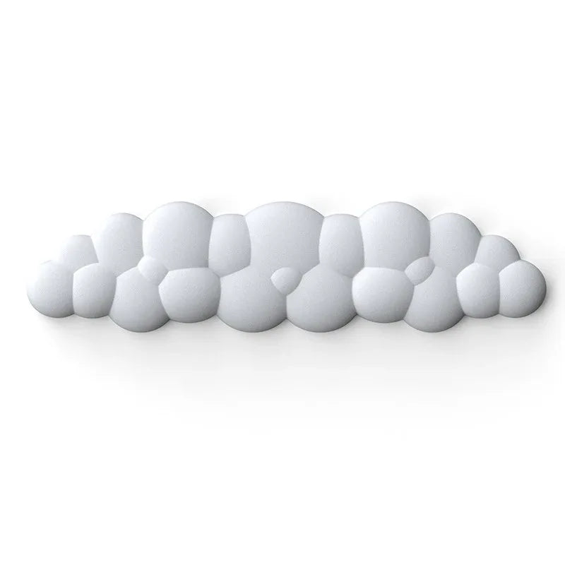 Cloud Keyboard Hand Wrist Rest Memory Foam Silicone Leather Mouse Pad Wristband Pad - Deskneko