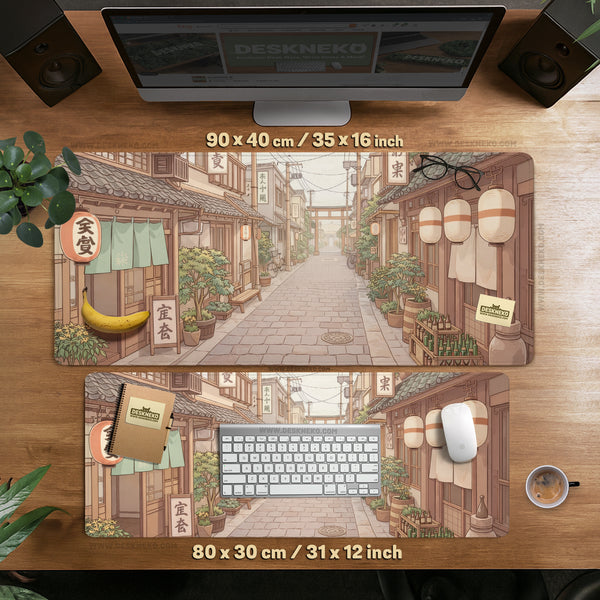 Beige Japandi Desk Mat Mousepad - Desk Mat - Deskneko - Desk Mats & Mousepads