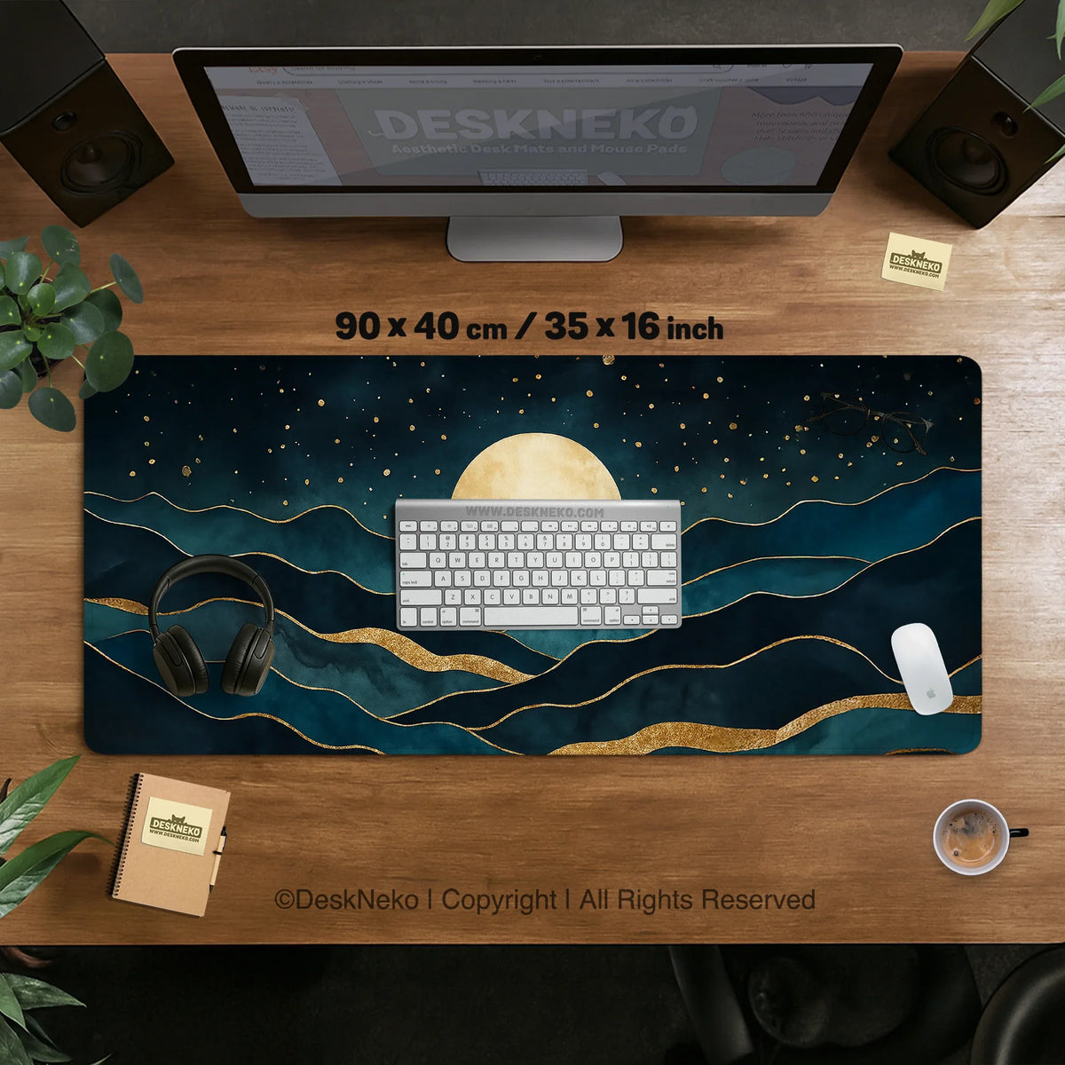 Moonrise desk mat