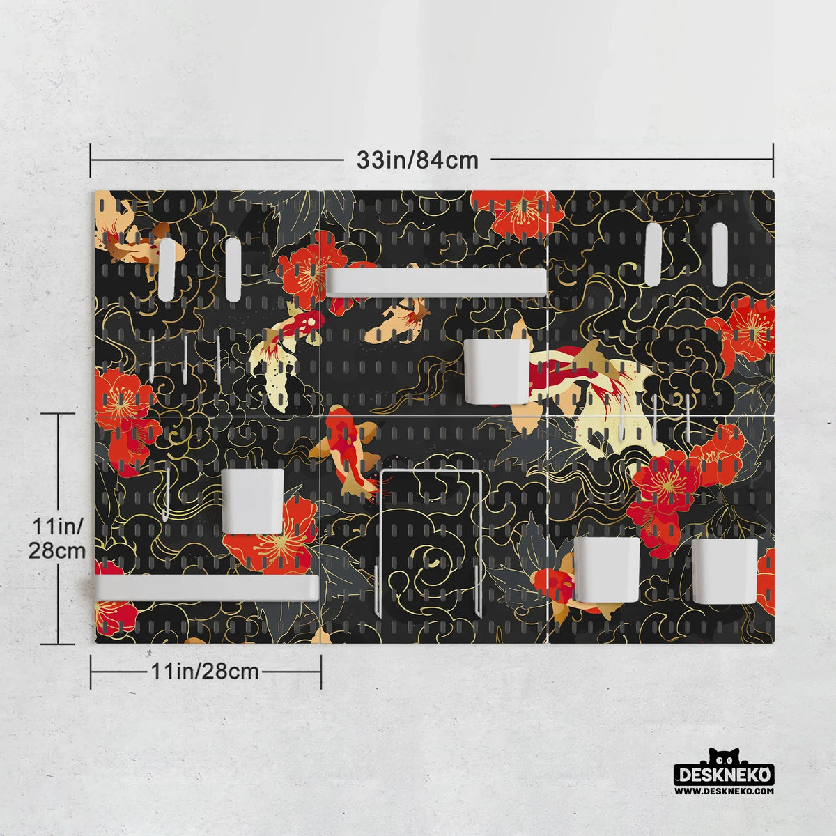 Koi fish pegboard set