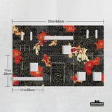 Koi fish pegboard set