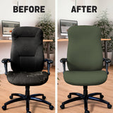 Warm forest green office chair cover