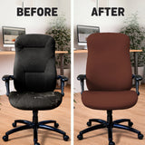 Mahogany brown desk chair cover