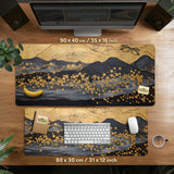 Gold abstract mousepad