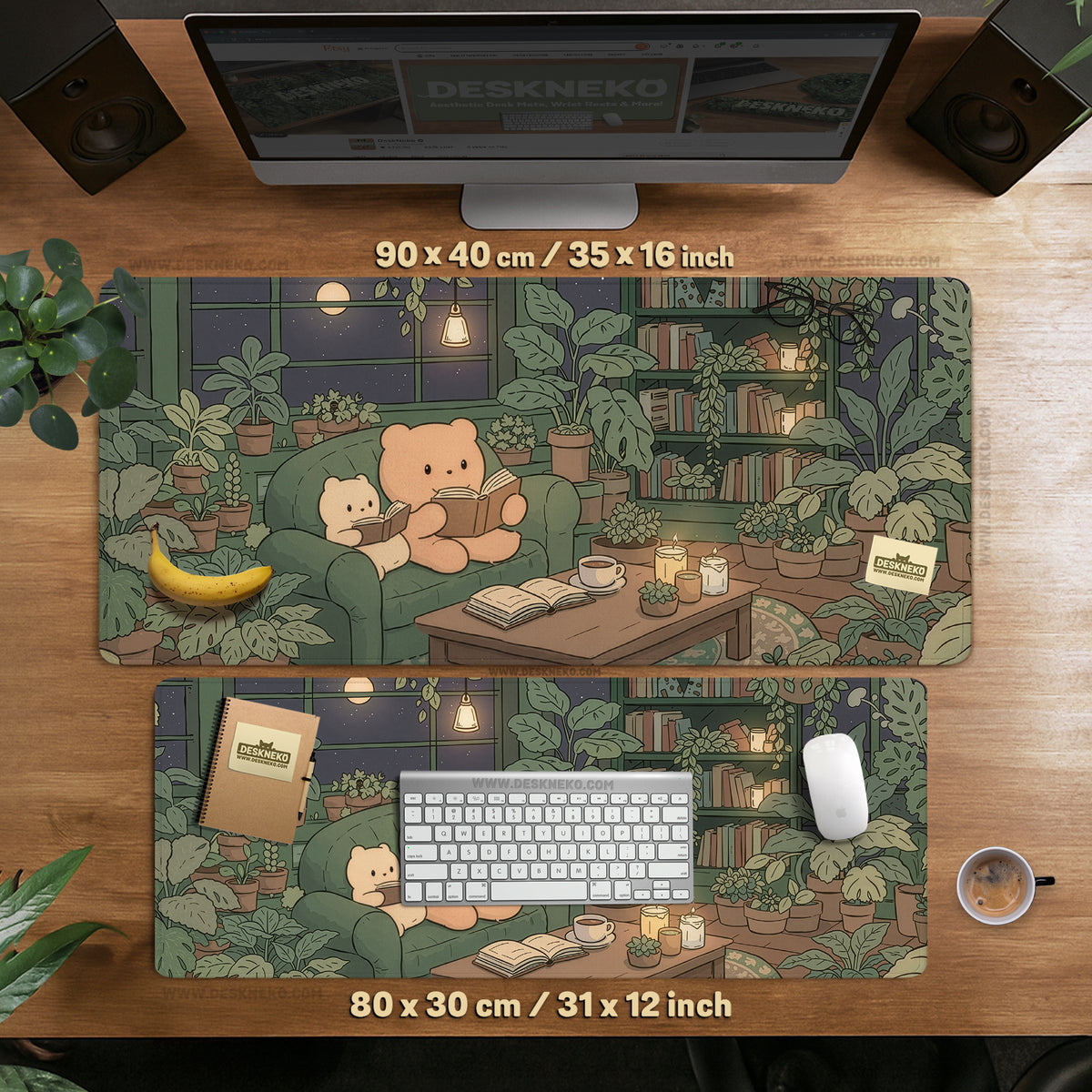 Cute bears desk mat mouse pad