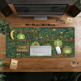 Frog garden deskmat