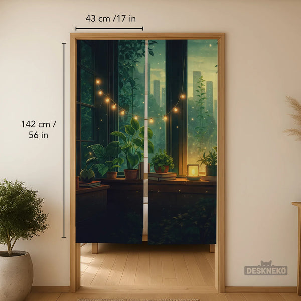 Lofi Cozy Noren Door Curtain - Deskneko