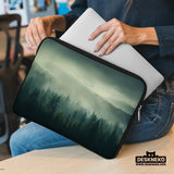 Misty forest nordic laptop sleeve