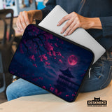 Dark sakura night laptop sleeves & bags