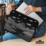 Black cat mountains laptop sleeve & bag