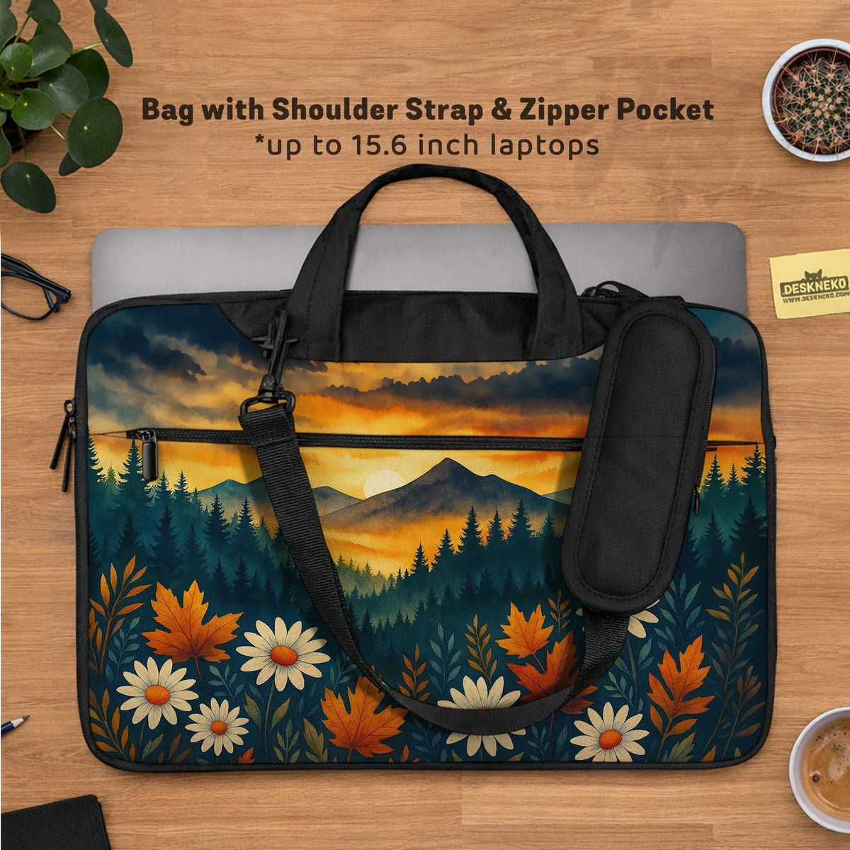 Autumn mountain laptop sleeve & bag