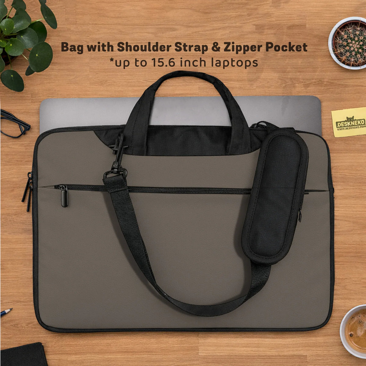 Cocoa laptop sleeve case, minimalist padded notebook cover