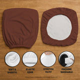 Mahogany brown desk chair cover