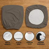 Cocoa Brown Desk Chair Cover - Deskneko