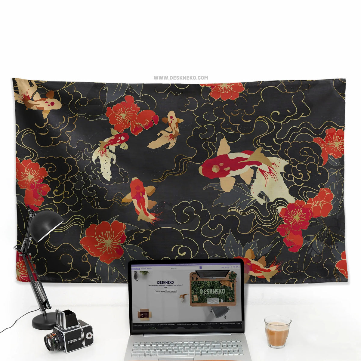 Koi fish wall tapestry