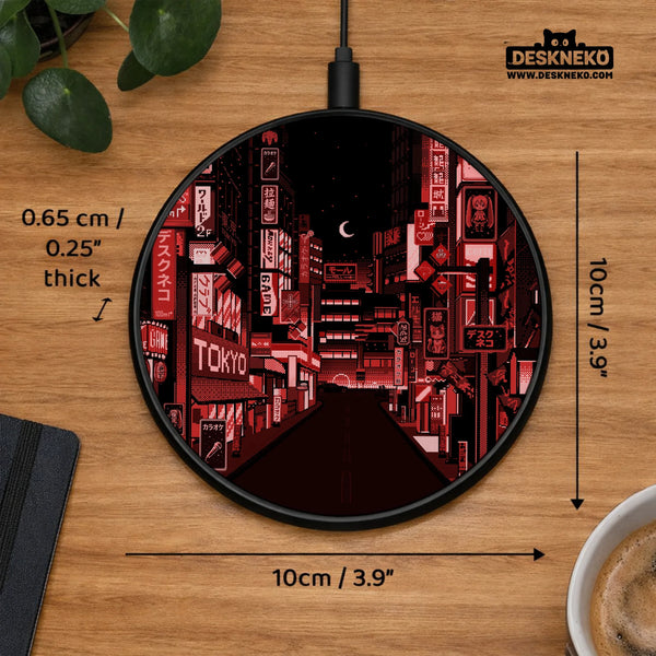 Tokyo Neon Wireless Charger - Deskneko