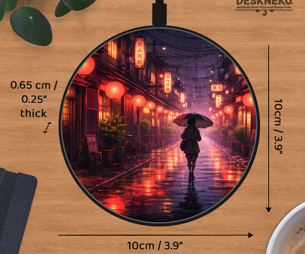 Tokyo Lantern Rain Wireless Charger - Deskneko