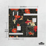 Koi fish pegboard set
