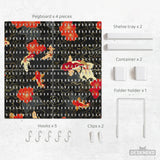 Koi fish pegboard set