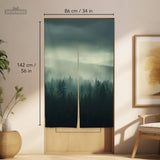 Misty forest noren door curtain