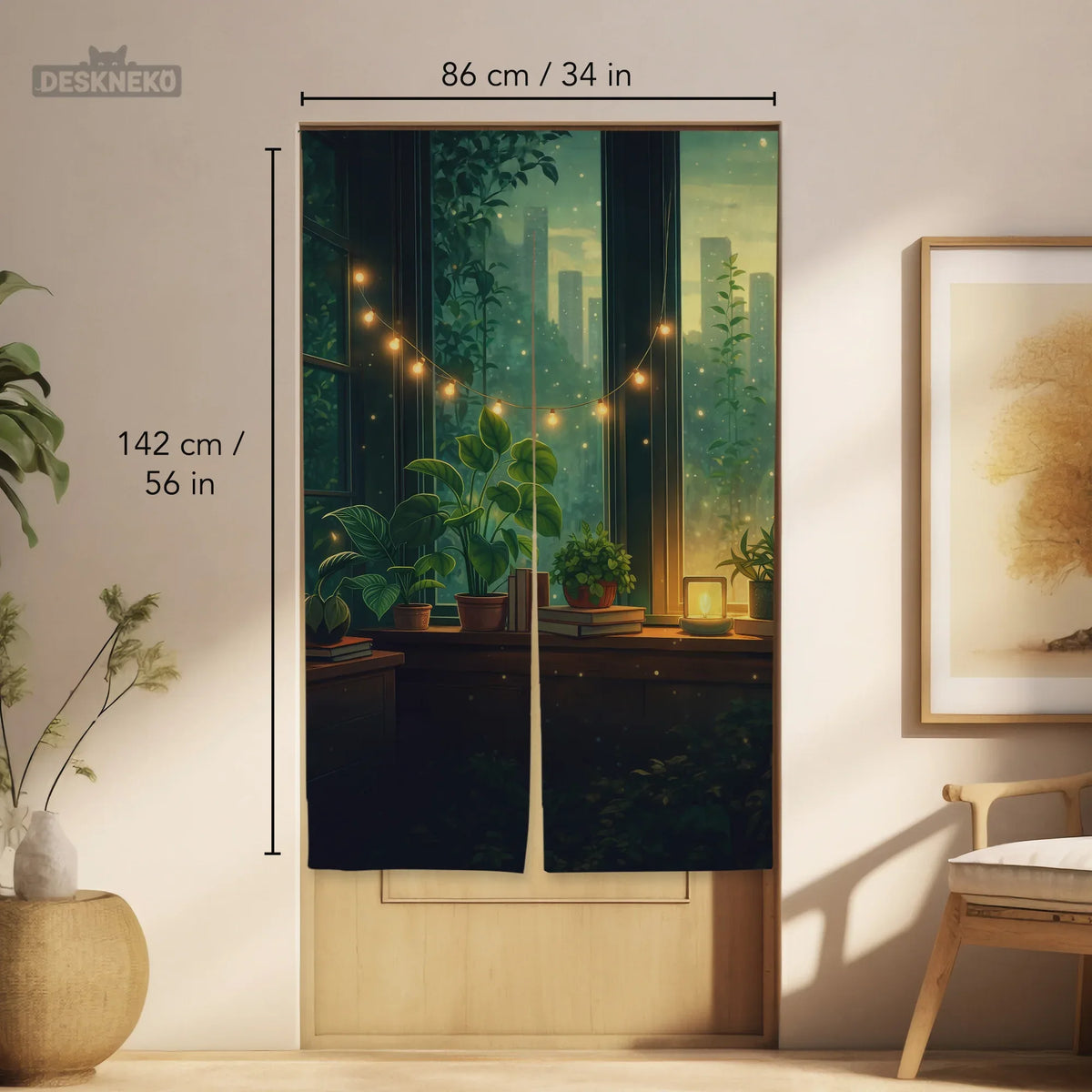 Lofi cozy noren door curtain