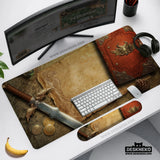 Fantasy map deskmat mousepad,