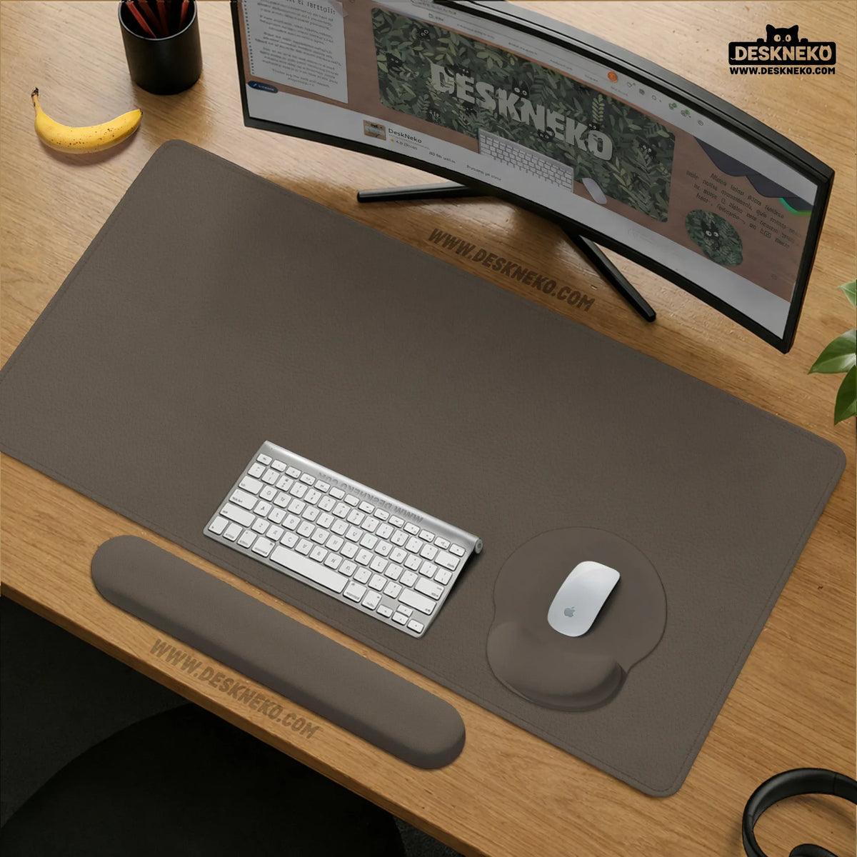 Cocoa ergonomic mousepad / keyboard wrist rest