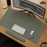 Eucalyptus sage desk mat, minimalist extended mousepad