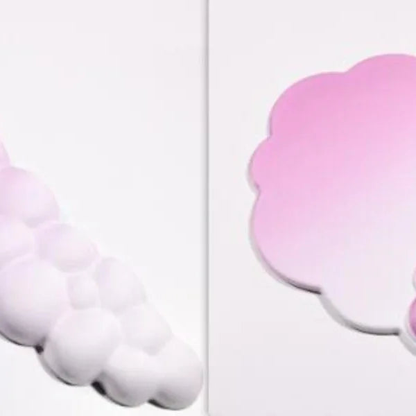 Cloud Keyboard Hand Wrist Rest Memory Foam Silicone Leather Mouse Pad Wristband Pad - Deskneko