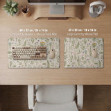 Wildflower pattern desk mat