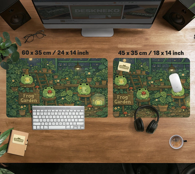 Frog garden deskmat