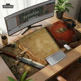 Fantasy map deskmat mousepad,