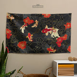 Koi fish wall tapestry