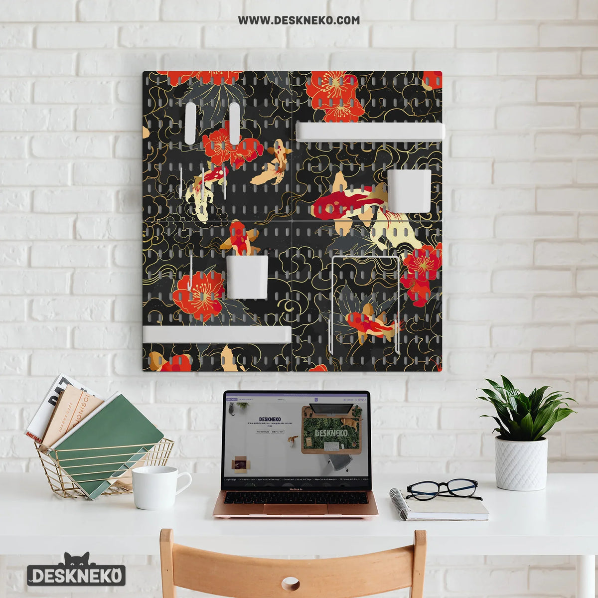 Koi fish pegboard set