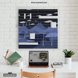 Navy Cat Hills Pegboard Organizer Set with Accessories - Deskneko