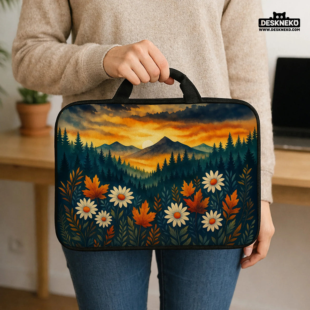 Autumn mountain laptop sleeve & bag