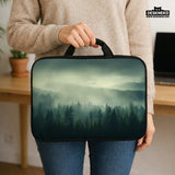 Misty forest nordic laptop sleeve