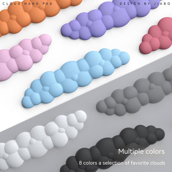Cloud Keyboard Hand Wrist Rest Memory Foam Silicone Leather Mouse Pad Wristband Pad - Deskneko